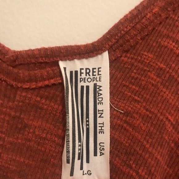 Free People Oversized Ribbed Swing Tee - Picture 5 of 5